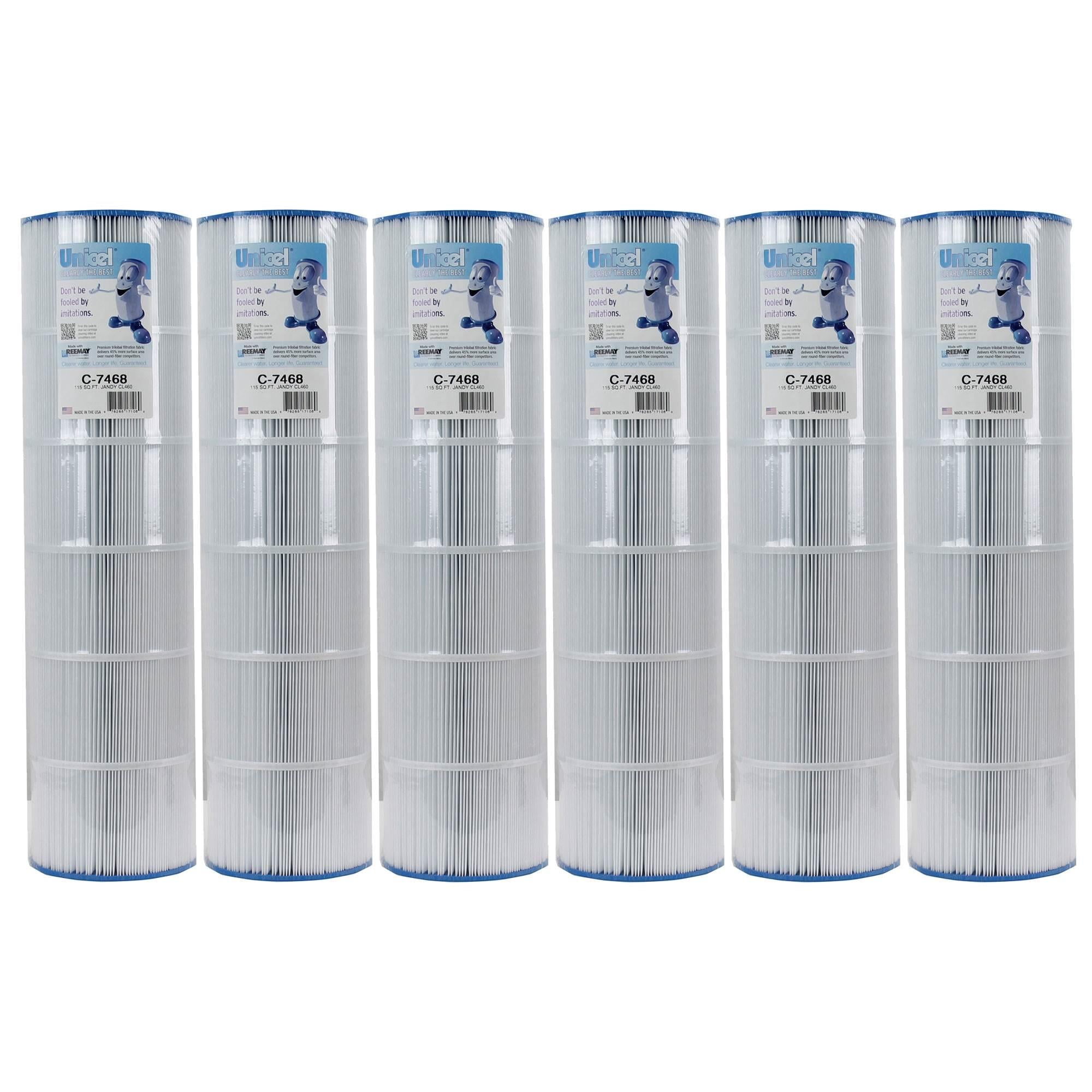 unicel c-7468 fc-0810 swimming pool filter replacement cartridge cl460 (6 pack)