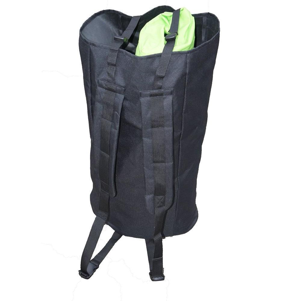 8 ft. Green PVC SUP Inflatable Backpack Paddle Board with Adjustable Paddle