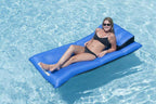 Swimline Solstice Pool Inflatable Fabric Lounger &amp; Fabric Covered Air Mattress