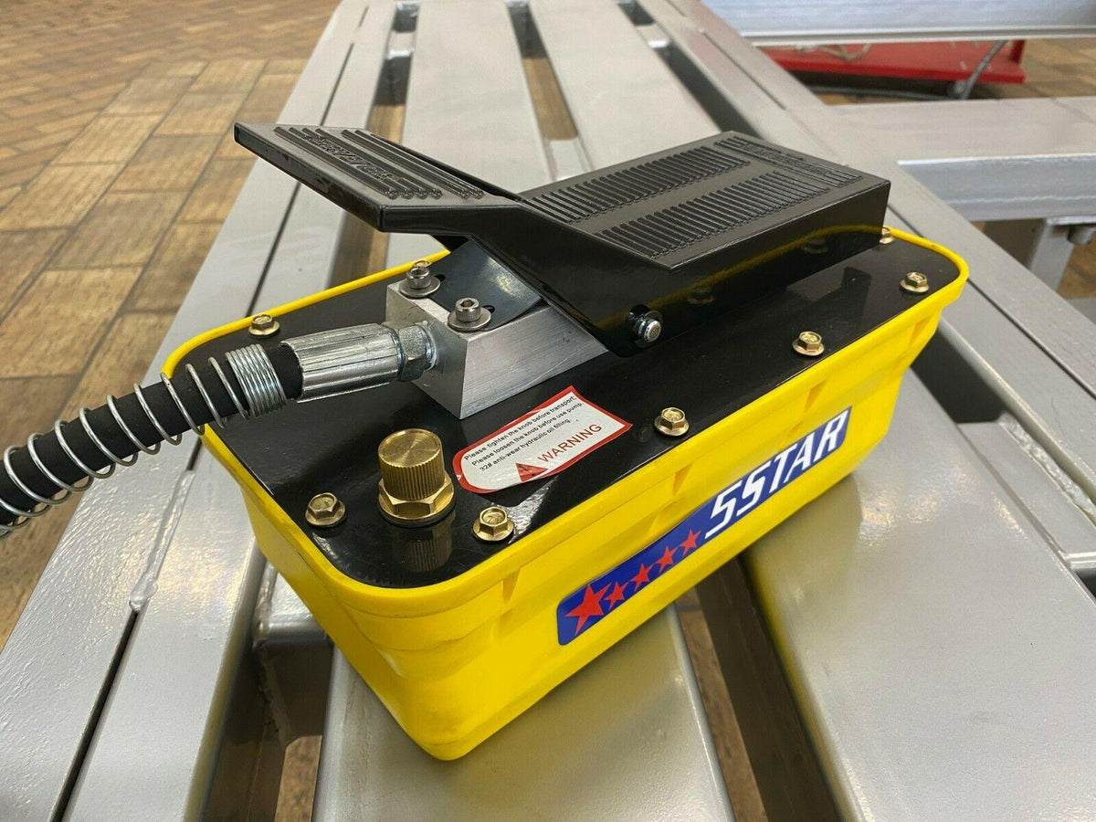 Hydraulic Air Foot Pedal Pump 10,000 PSI For Auto Body Frame Machines Press