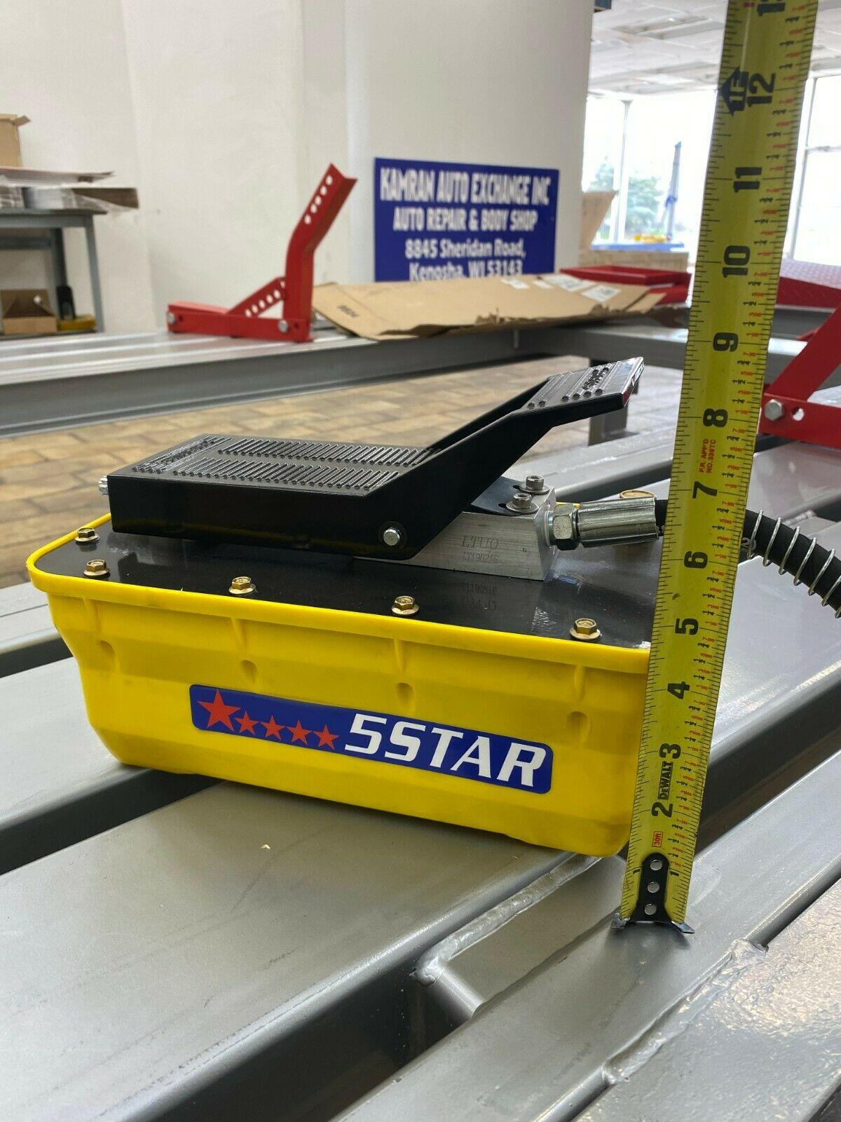 Hydraulic Air Foot Pedal Pump 10,000 PSI For Auto Body Frame Machines Press