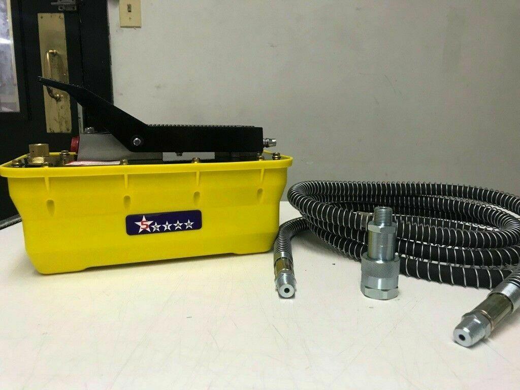 Hydraulic Air Foot Pedal Pump 10,000 PSI For Auto Body Frame Machines Press