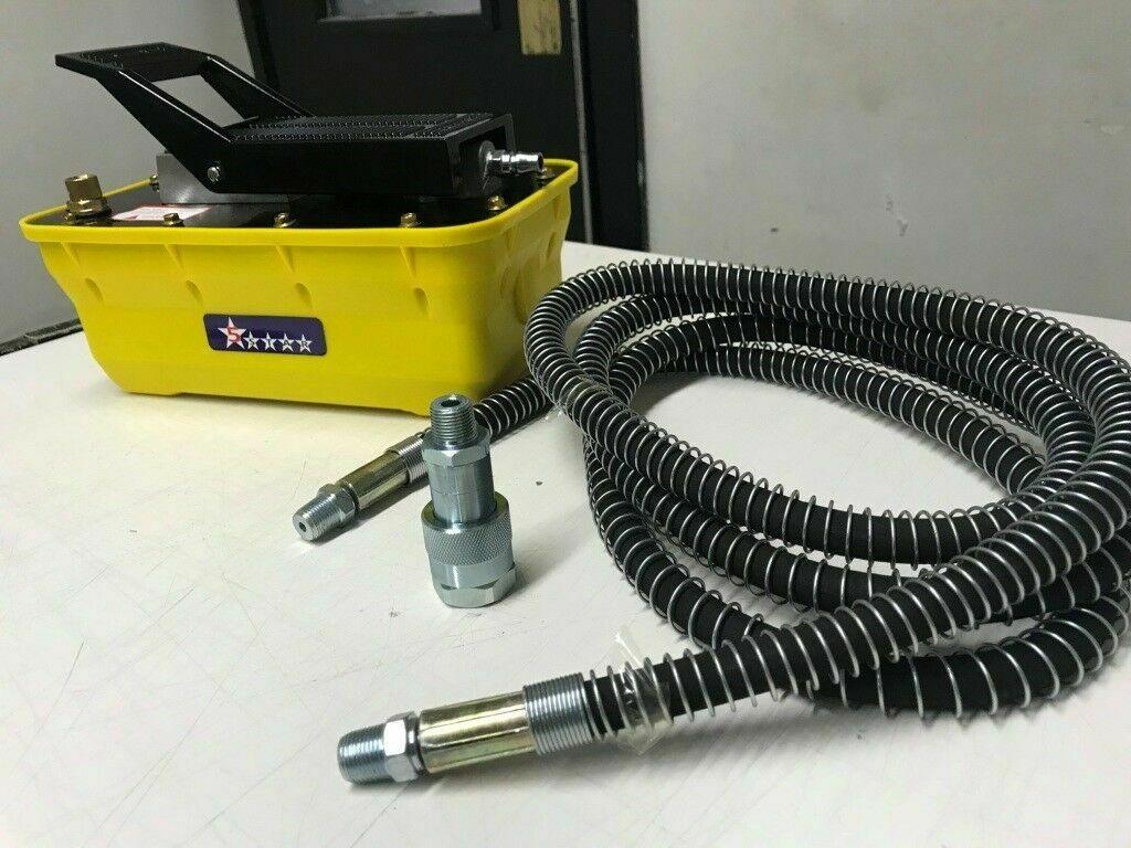 Hydraulic Air Foot Pedal Pump 10,000 PSI For Auto Body Frame Machines Press