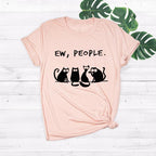 Cat loose round neck short sleeve T-shirt