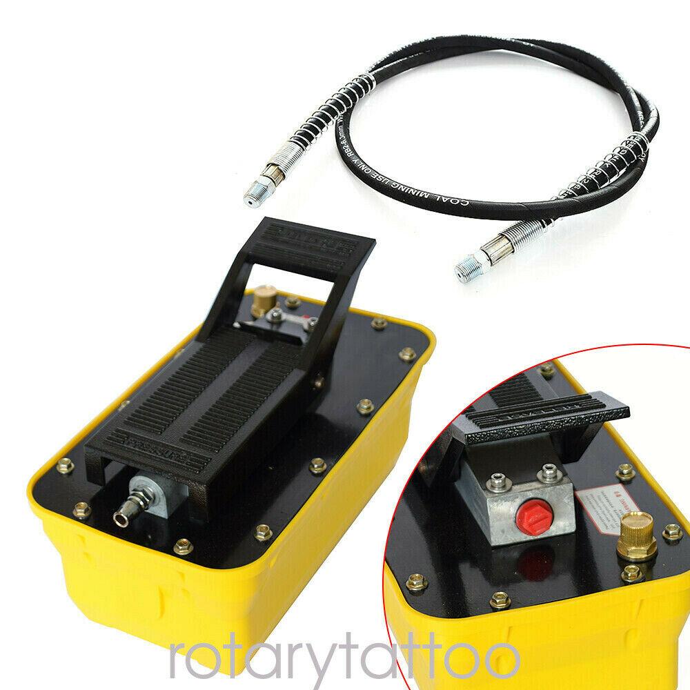 10000PSI Air Hydraulic Foot Pedal Pump Auto Body Frame Machine Pneumatic 2.3L US