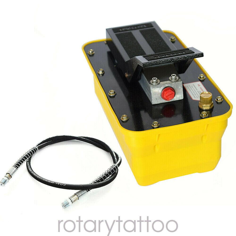 10000PSI Air Hydraulic Foot Pedal Pump Auto Body Frame Machine Pneumatic 2.3L US