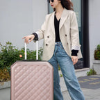 Luggage Sets with TSA Approved, Lightweight Hard Shell Travel Large Rolling Checked Suitcases with Spinner Wheels (20/24/28), Rosegold