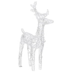 Eccomum Reindeers &amp; Sleigh Christmas Decoration 160 LEDs 51.2" Acrylic