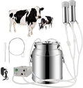 hsosk cow milking machine, pulsation rechargeable battery vacuum pump milker, automatic portable livestock milking equipment