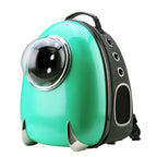 CLOVERPET C0202 Innovative Fashion Bubble Pet Travel Carrier Backpack for Cats Dogs Puppy, Green, 13.4" LX13 WX16.9 H
