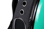CLOVERPET C0202 Innovative Fashion Bubble Pet Travel Carrier Backpack for Cats Dogs Puppy, Green, 13.4" LX13 WX16.9 H
