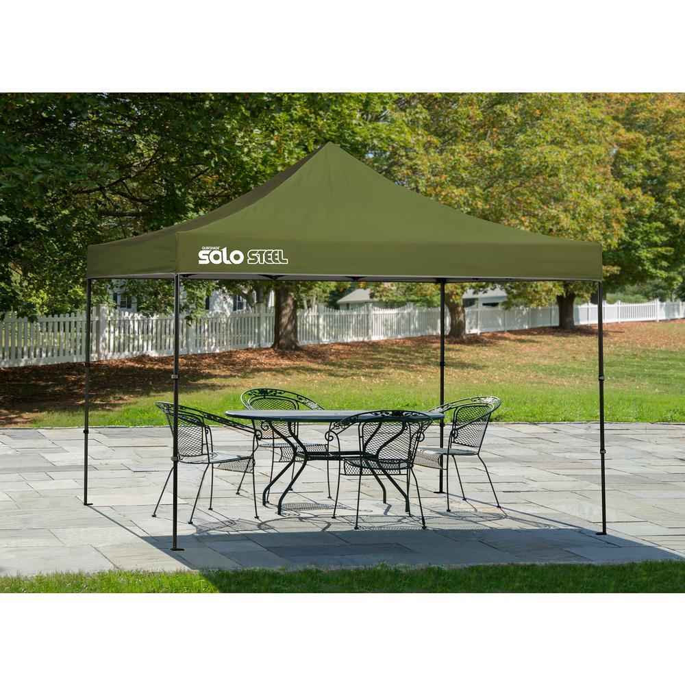 Solo100 10 ft. x 10 ft. Olive Straight Leg Canopy