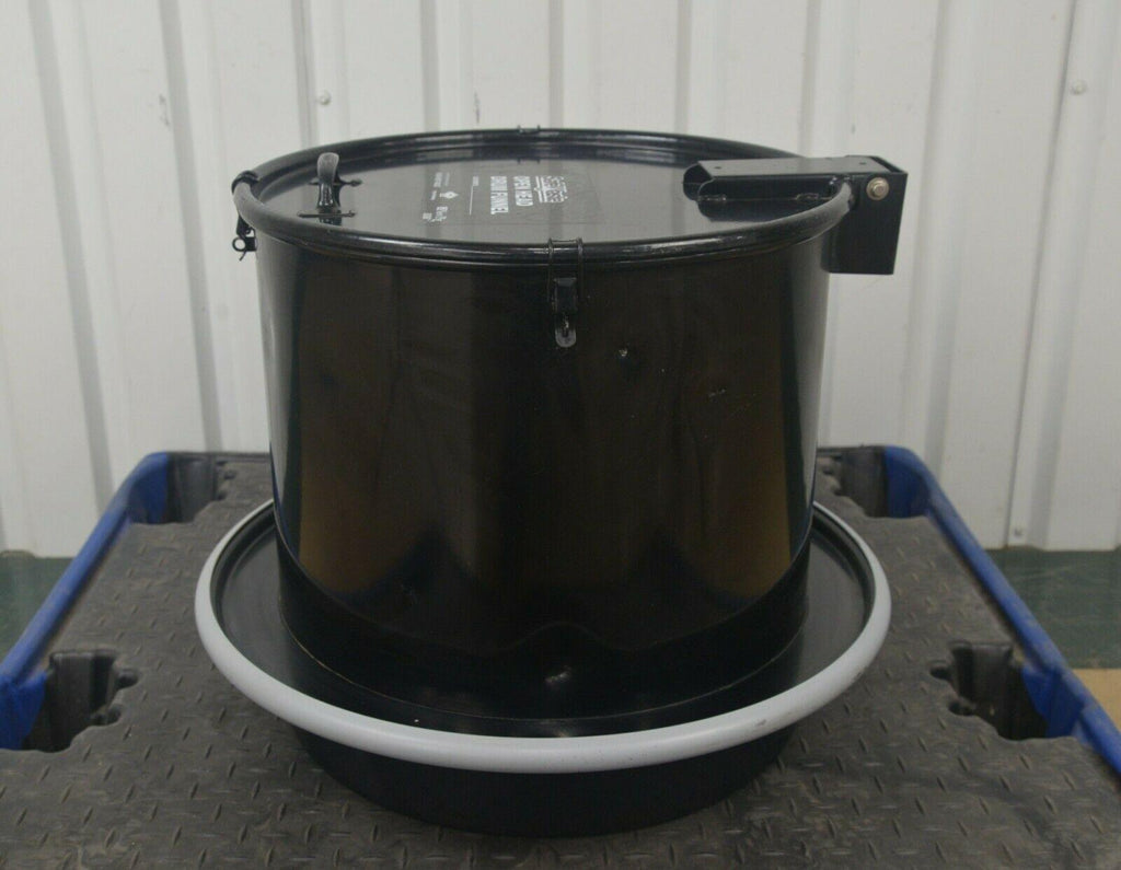 Pig Safe Waste Open Head Drum Funnel w/ Latching Lid & Coarse Screen