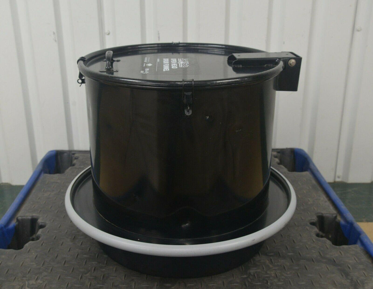 Pig Safe Waste Open Head Drum Funnel w/ Latching Lid & Coarse Screen