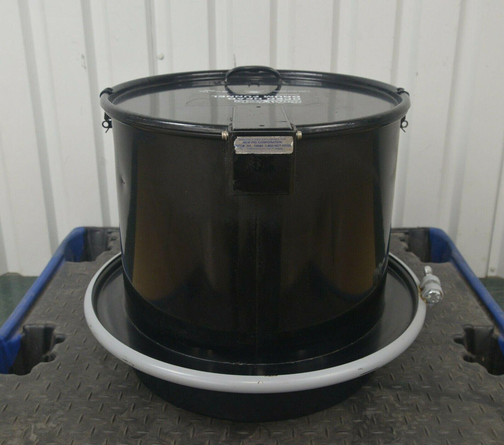 Pig Safe Waste Open Head Drum Funnel w/ Latching Lid & Coarse Screen