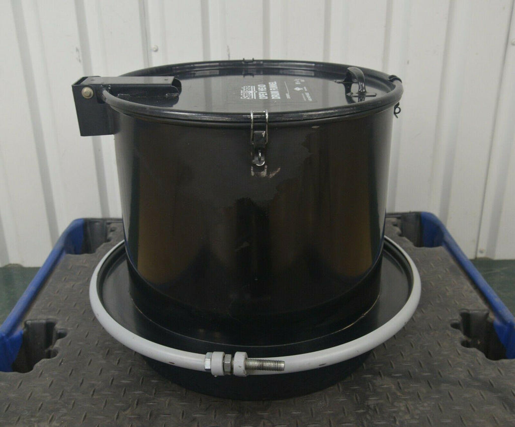 Pig Safe Waste Open Head Drum Funnel w/ Latching Lid & Coarse Screen