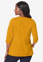 notch neck tunic