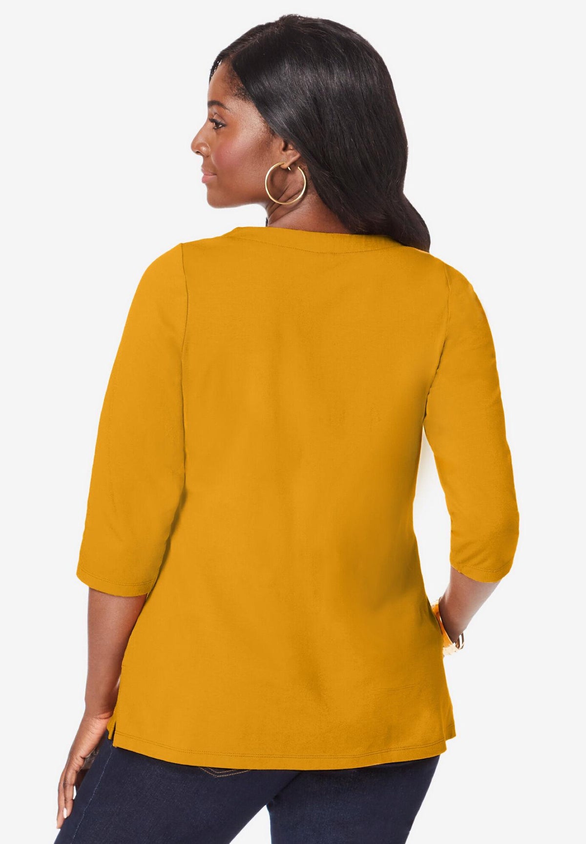 notch neck tunic