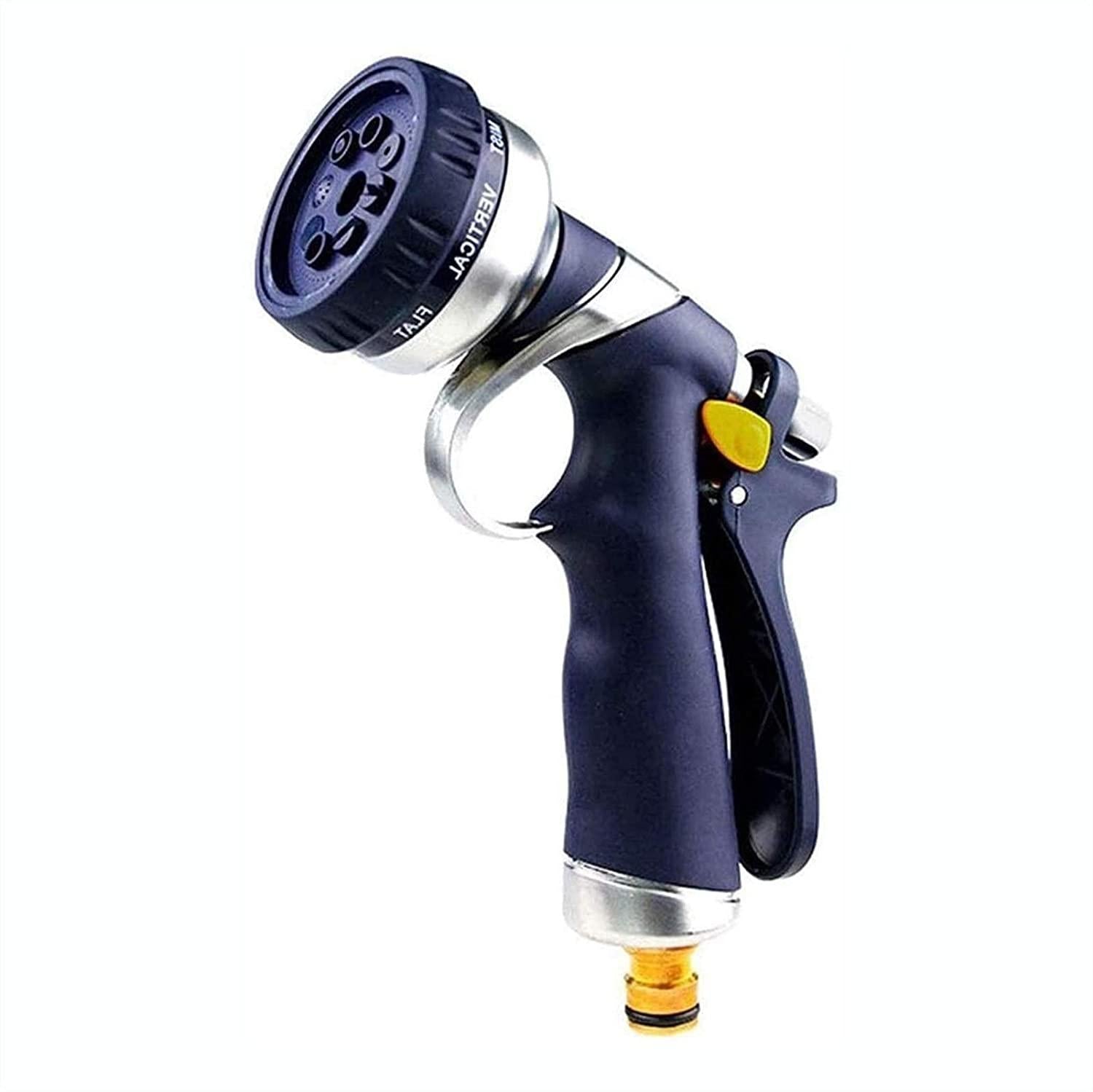 HMBB Garden Hose Nozzles, Garden Hose Spray Gun High Pressure Spray Garden Hose Spray Sprinkler Heavy Duty Metal Spray Nozzle Hose Signature Garden Heavy-Duty Nozzle