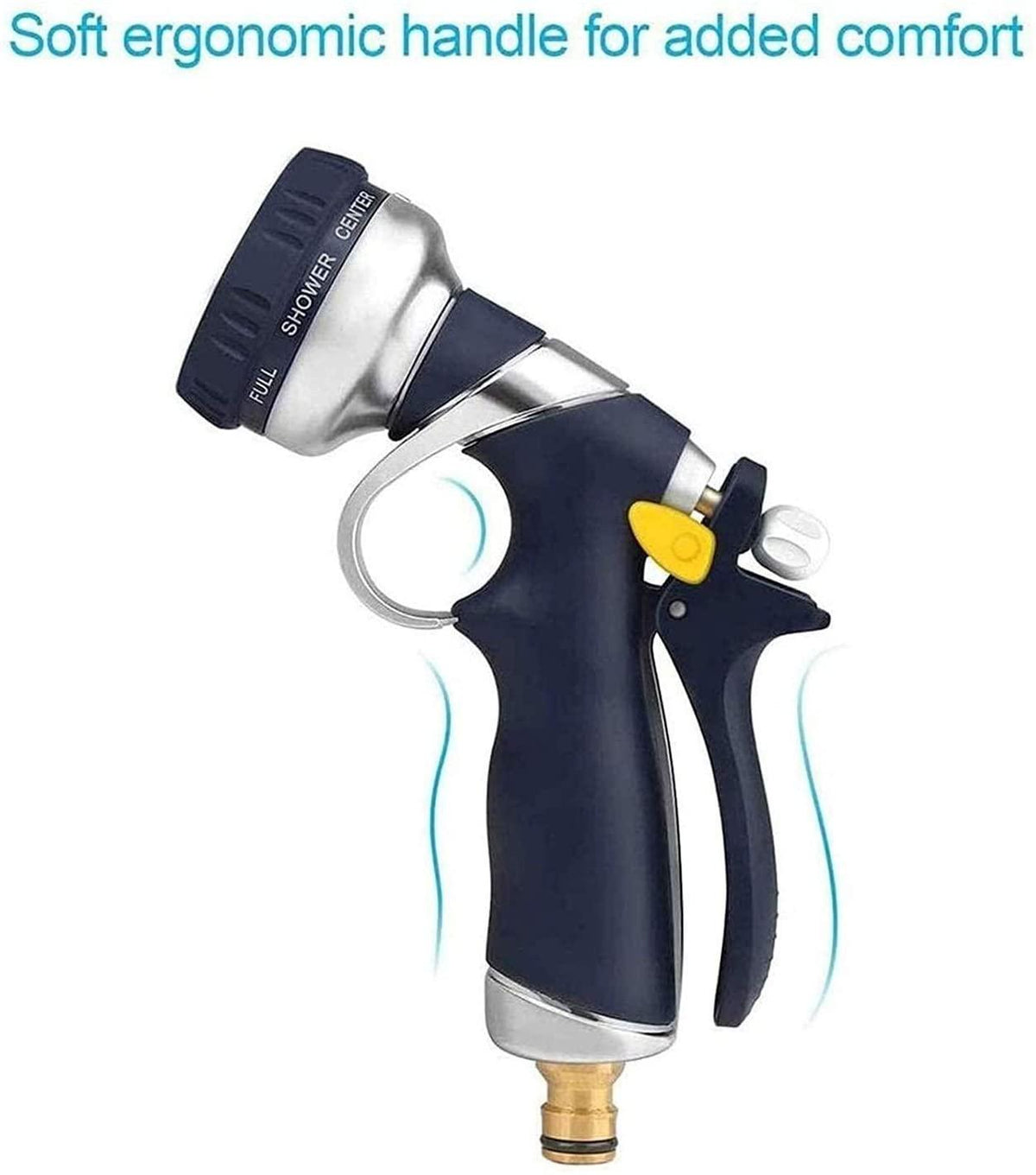 HMBB Garden Hose Nozzles, Garden Hose Spray Gun High Pressure Spray Garden Hose Spray Sprinkler Heavy Duty Metal Spray Nozzle Hose Signature Garden Heavy-Duty Nozzle