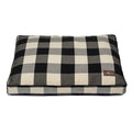 Jax and Bones Premium Cotton Blend Rectangular Pillow Bed, Large, Buffalo Check Crimson
