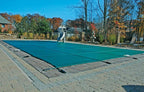 18'x36' inground rectangle swimming pool winter safety cover green mesh 12 year