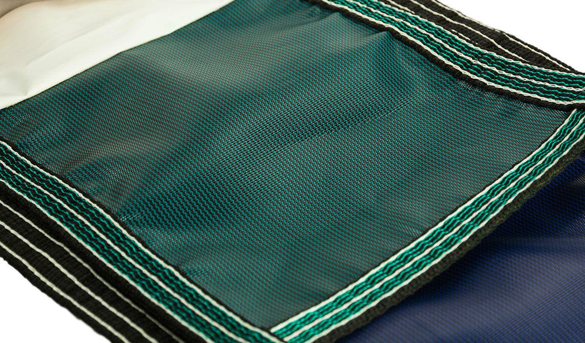 18'x36' inground rectangle swimming pool winter safety cover green mesh 12 year