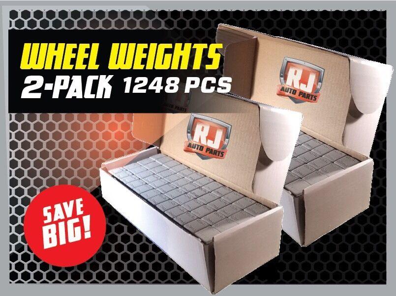 6 X 9 LB BOXES 1/4 OZ. STICK-ON ADHESIVE TAPE WHEEL WEIGHTS TOTAL 3456 PIECES