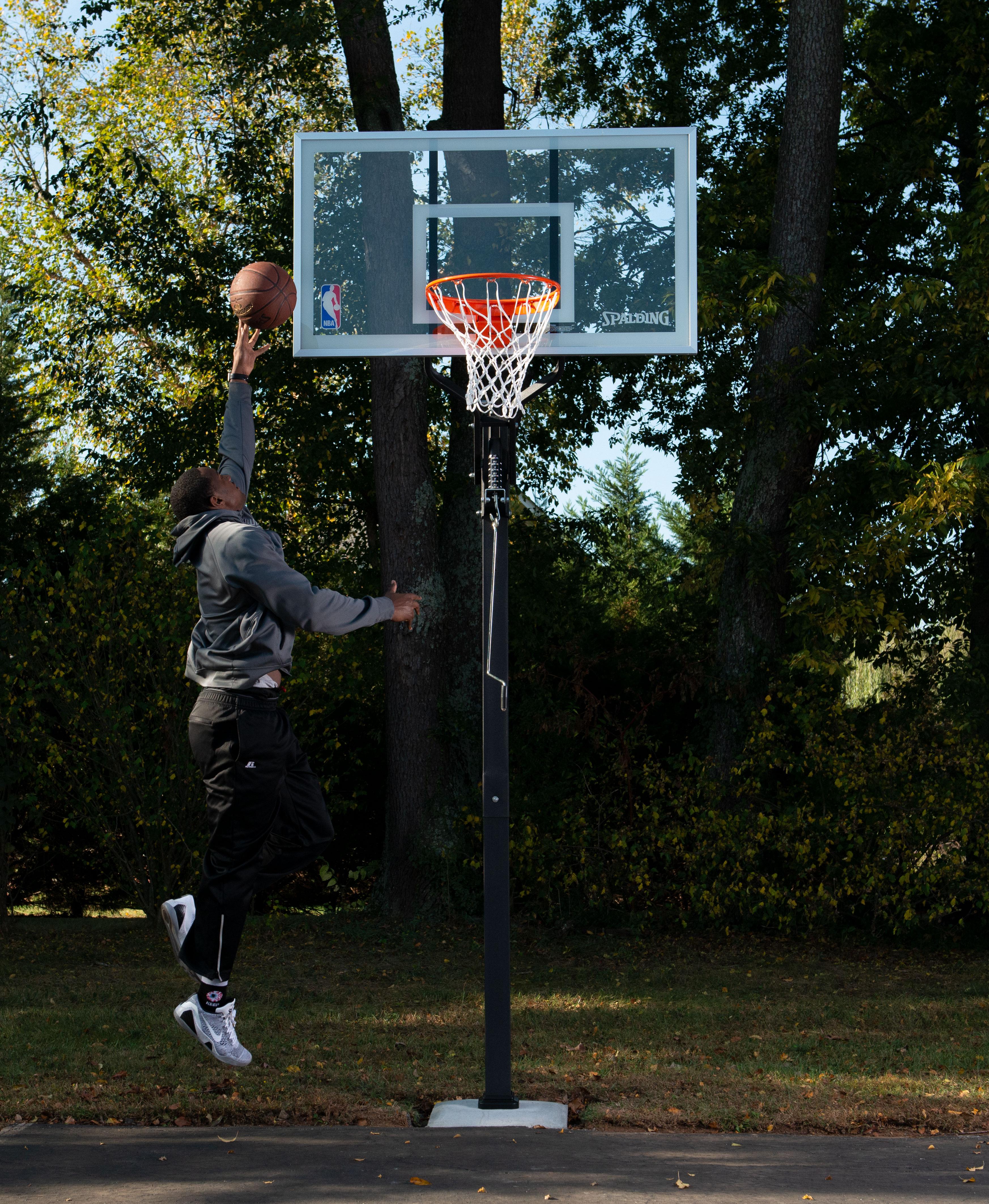 Spalding NBA 60" Glass U-Turn In-Ground Hoop