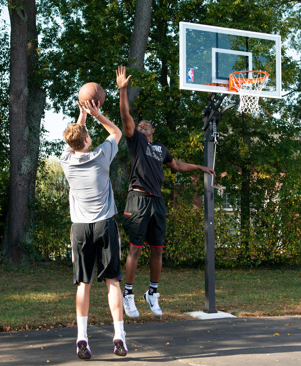 Spalding NBA 60" Glass U-Turn In-Ground Hoop
