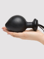 Lovehoney Vibrating Inflatable Butt Plug 4.5 Inch, Black