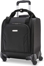 Underseat Carry-On Spinner with USB Port, Jet Black, One Size