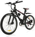 VIVI 350/500W Electric Mountain Bike 26" E-Bike 36/48V 8/12.5Ah Removable Battery E-Bike 32MPH 21 Speed Gears Adult E-Bike Commuter Bike