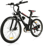 VIVI 350/500W Electric Mountain Bike 26" E-Bike 36/48V 8/12.5Ah Removable Battery E-Bike 32MPH 21 Speed Gears Adult E-Bike Commuter Bike
