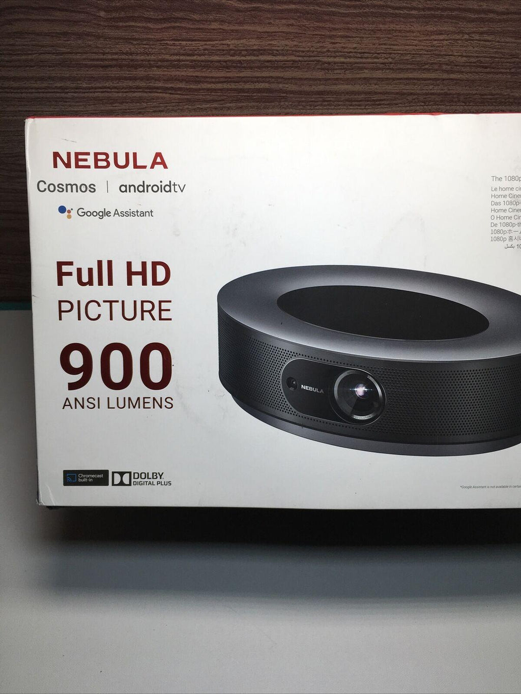nebula cosmos fhd 1080p video projector android tv 9.0 zoom