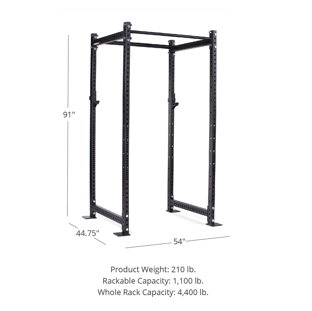 Fitness T-3 Series Power Rack 91" H 36" D with 4 Weight Holders