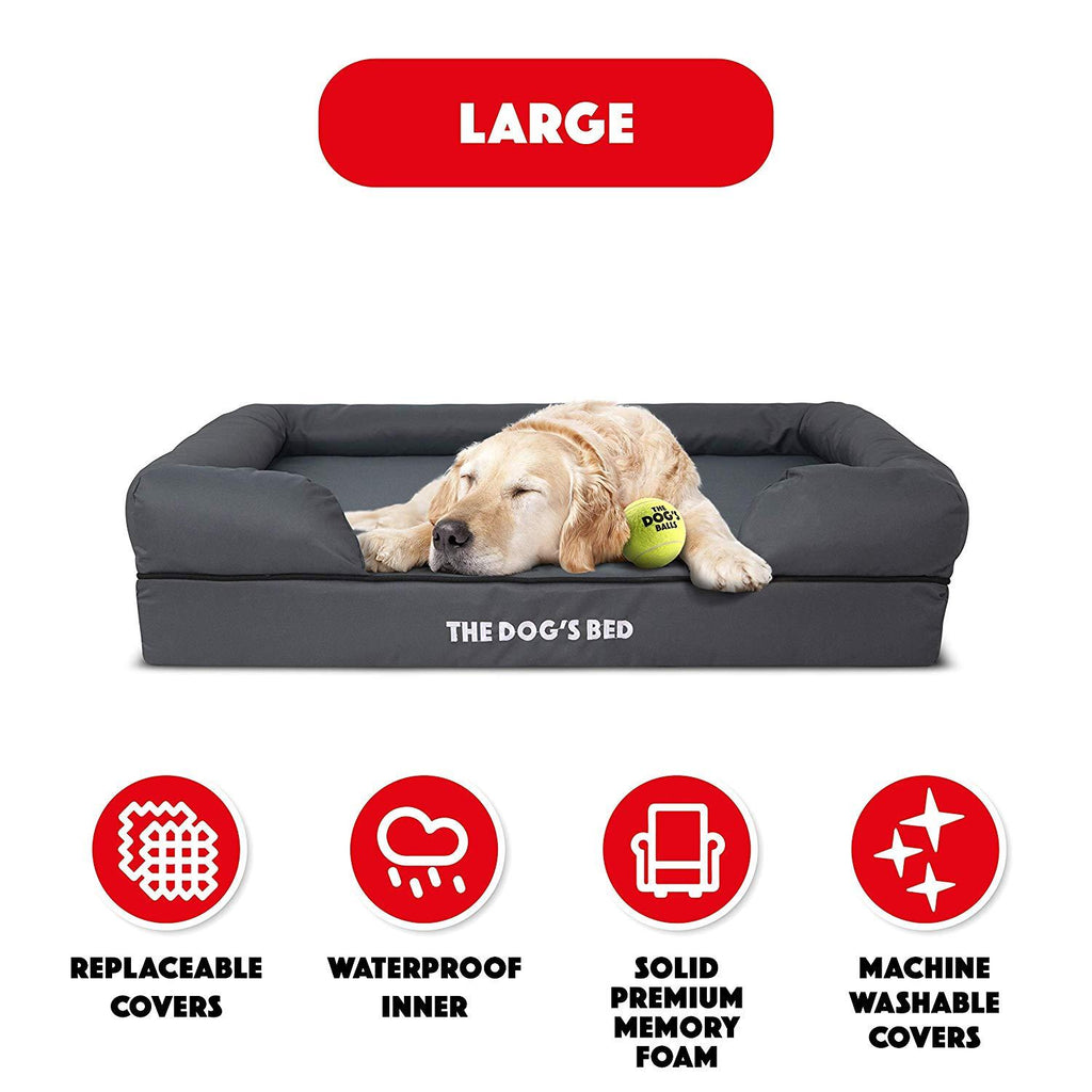 Dogs Bed Orthopedic Dog Bed, Waterproof, Premium Memory Foam S-XXL, Dog Pain Relief for Arthritis, Hip &amp; Elbow Dysplasia, Post Surgery, Lameness, Senior Supportive, Calming Bed, Washable Cover