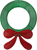 Northlight 48" Commercial-Sized Lighted Tinsel Christmas Wreath Outdoor Decoration