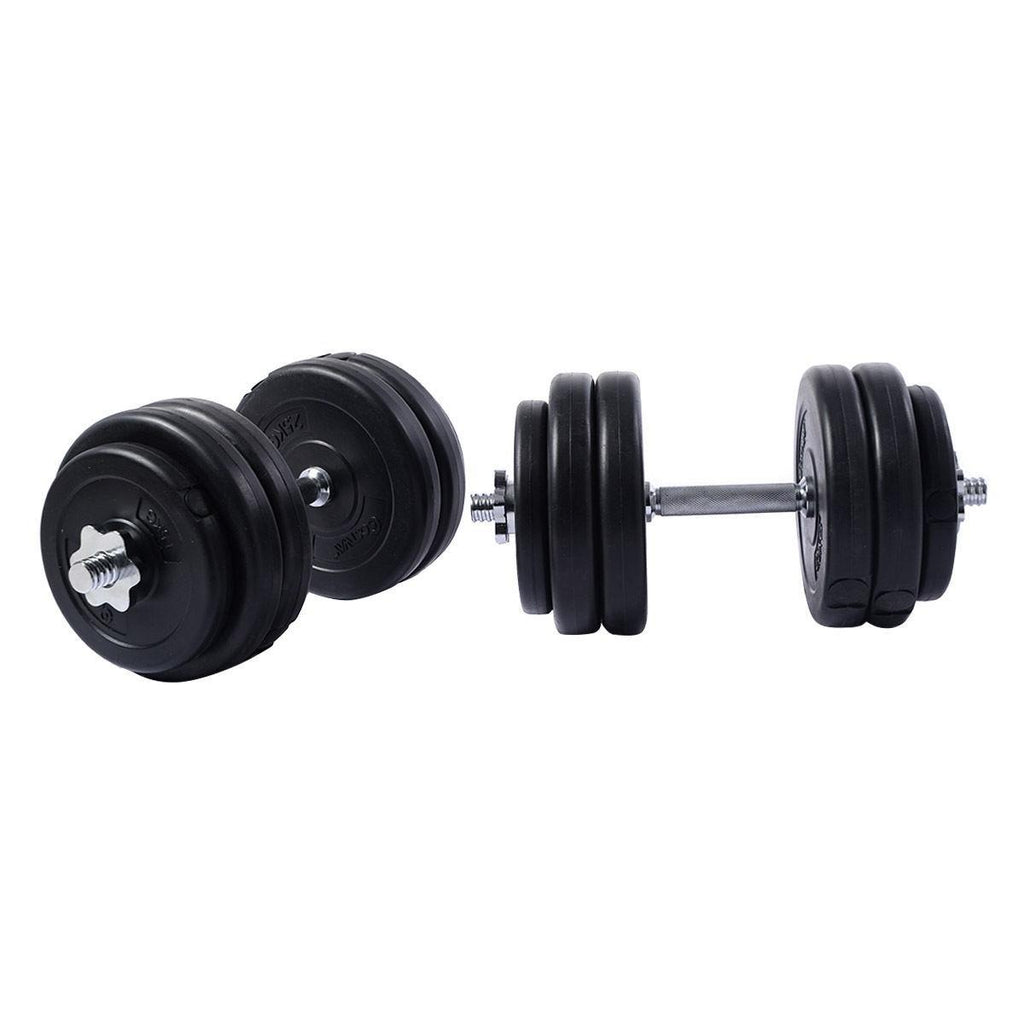 66 lbs Adjustable Cap Gym Weight Dumbbell Set