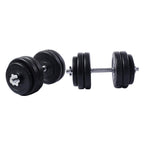 66 lbs Adjustable Cap Gym Weight Dumbbell Set