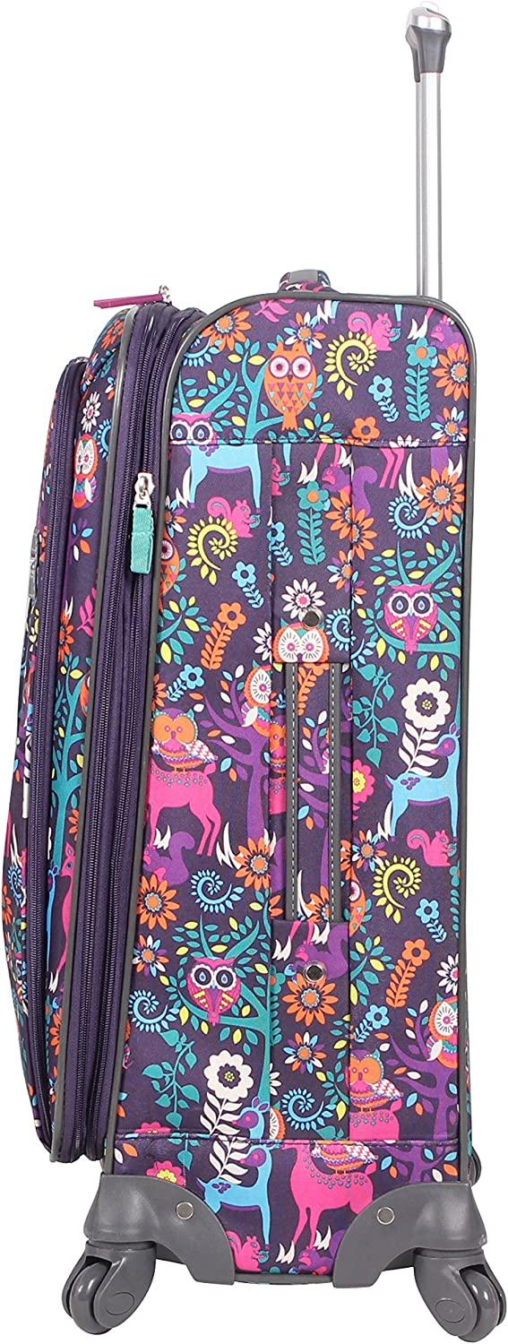 Luggage Set 4 Piece Suitcase Collection With Spinner Wheels For Woman (Wildwoods)