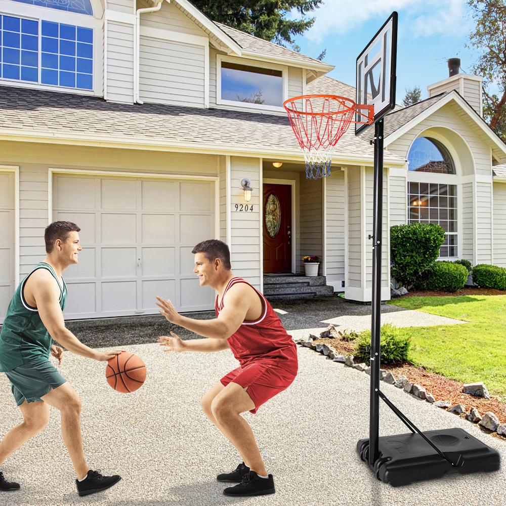 SalonMore Portable Basketball Hoop, 7-10 ft Height Adjustable Indoor/Outdoor Basketball Stand