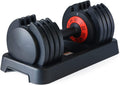 RitFit 11-55 lbs Adjustable Dumbbell for Strength Training, Fast Adjust Weight by Twisting Handle