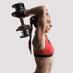 RitFit 11-55 lbs Adjustable Dumbbell for Strength Training, Fast Adjust Weight by Twisting Handle