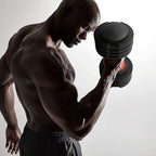 RitFit 11-55 lbs Adjustable Dumbbell for Strength Training, Fast Adjust Weight by Twisting Handle
