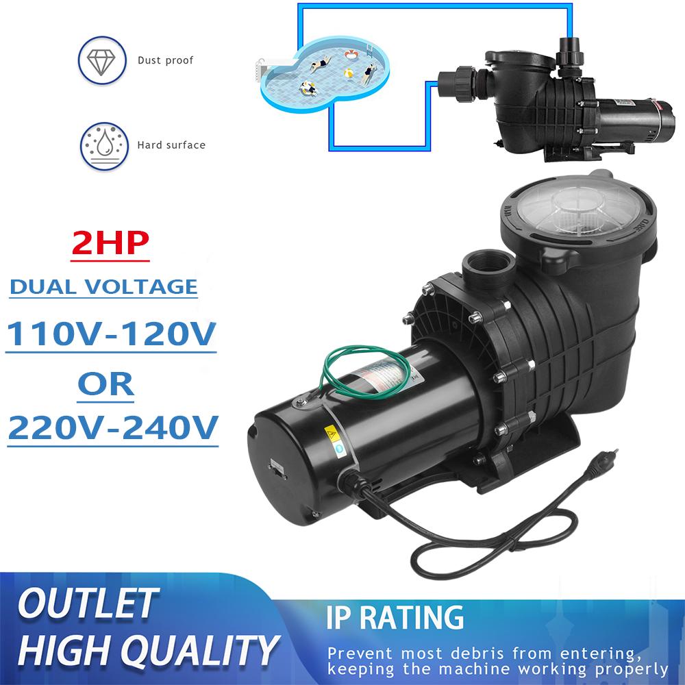 1-2.0hp swimming pool water pump outdoor above ground strainer motor 750-1500w