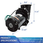 1-2.0hp swimming pool water pump outdoor above ground strainer motor 750-1500w