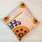 Suzani Pillow Cover, Suzani Cushion Cover, Embroidered Cushion Cover, Indian Cushion Cover, Sofa Cushion Cover, Bench Cushion Cover, Pin Cushion Cover, Embroidery handwork  cushions Cover (50)