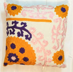 Suzani Pillow Cover, Suzani Cushion Cover, Embroidered Cushion Cover, Indian Cushion Cover, Sofa Cushion Cover, Bench Cushion Cover, Pin Cushion Cover, Embroidery handwork  cushions Cover (50)