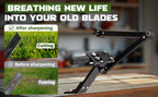 Lawn Mower Blade Sharpener, Lawnmower Blade Sharpening Tool with Blade r, Blade Sharpner Kit